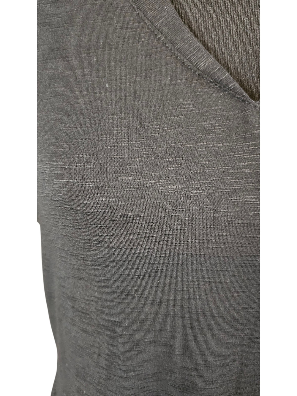 White House Black Market Slub Knit Midi Dress Small Stretch Minimalist Goth - Picture 3 of 7
